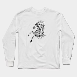 horse art drawing handmade Long Sleeve T-Shirt